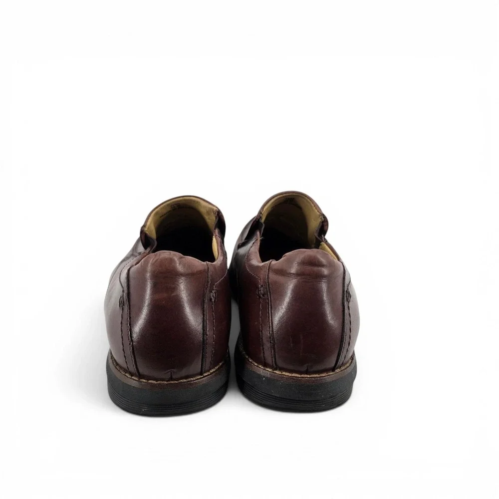 DeLaRentis American‎ Classic Mens 10 Brown Leather Slip On Loafers Brazil